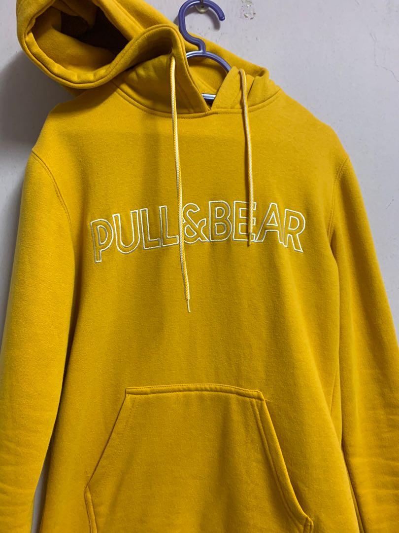 Pull and bear mustard deals hoodie