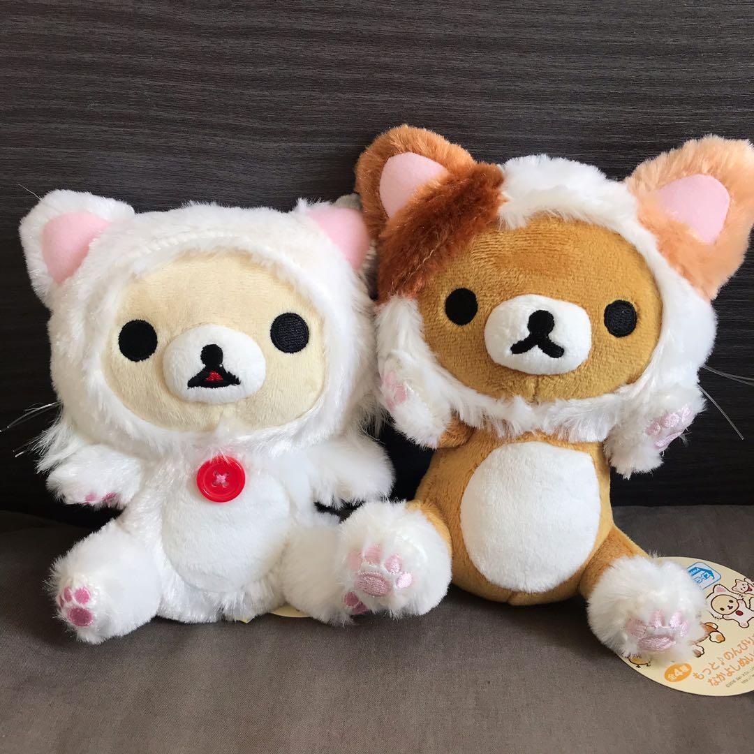 korilakkuma cat plush