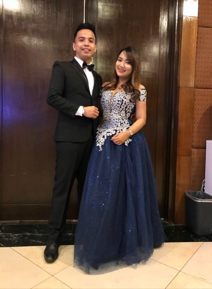 Royal Blue Ball Gown and Armani Men s Suit for rent Women s