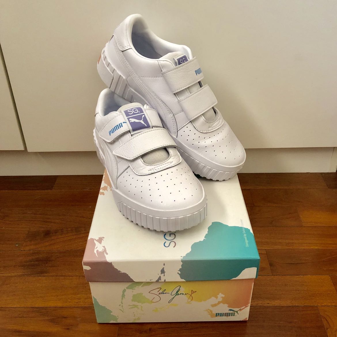 Puma white shoes selena gomez top