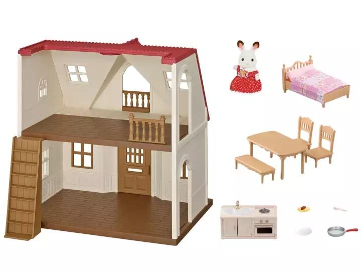 sylvanian families red roof home