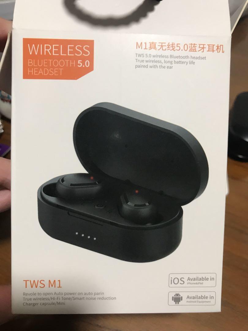 tws m1 wireless bluetooth 5.0 headset