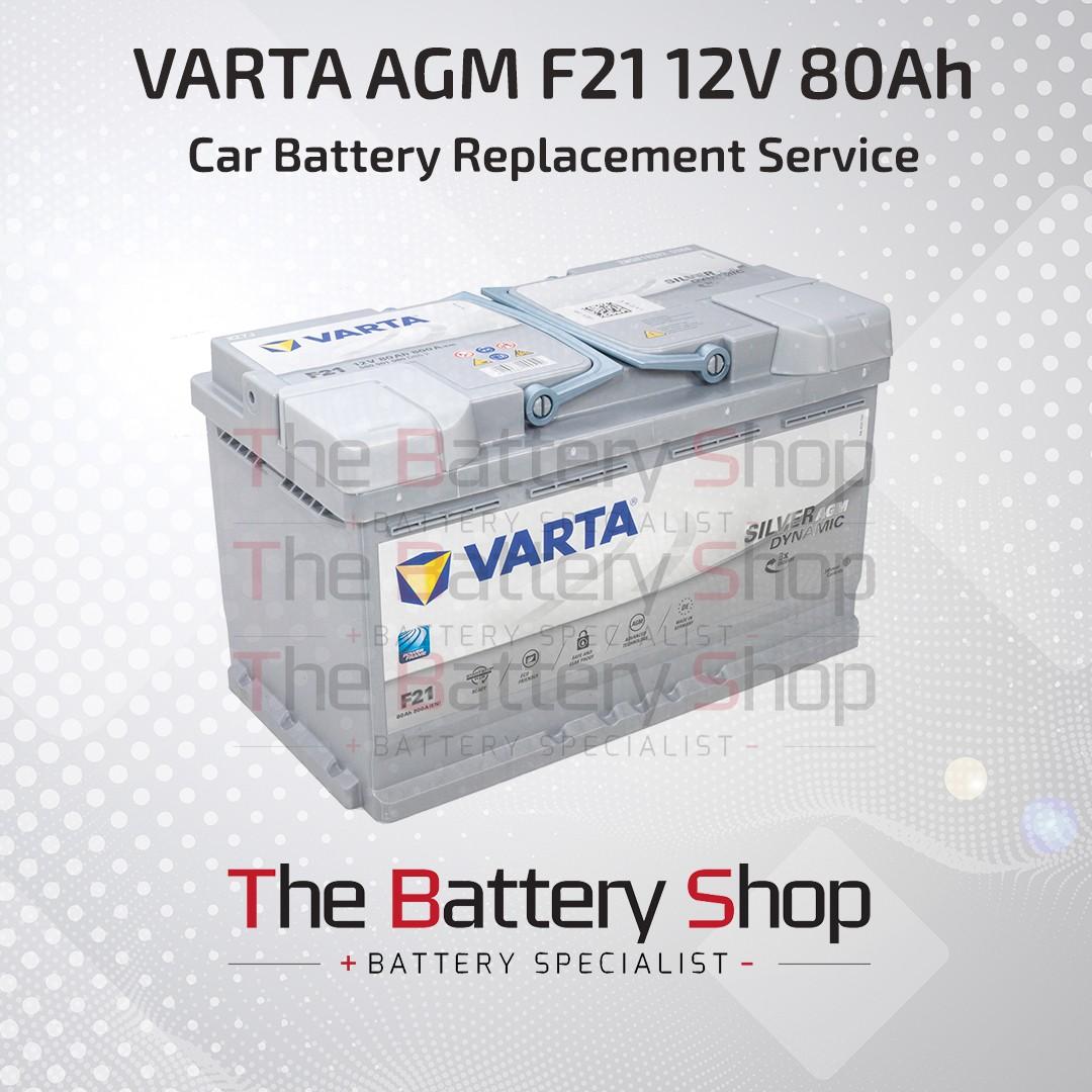 Varta Car Battery Agm F21 12v 80ah Car Battery Replacement Car Accessories Accessories On Carousell
