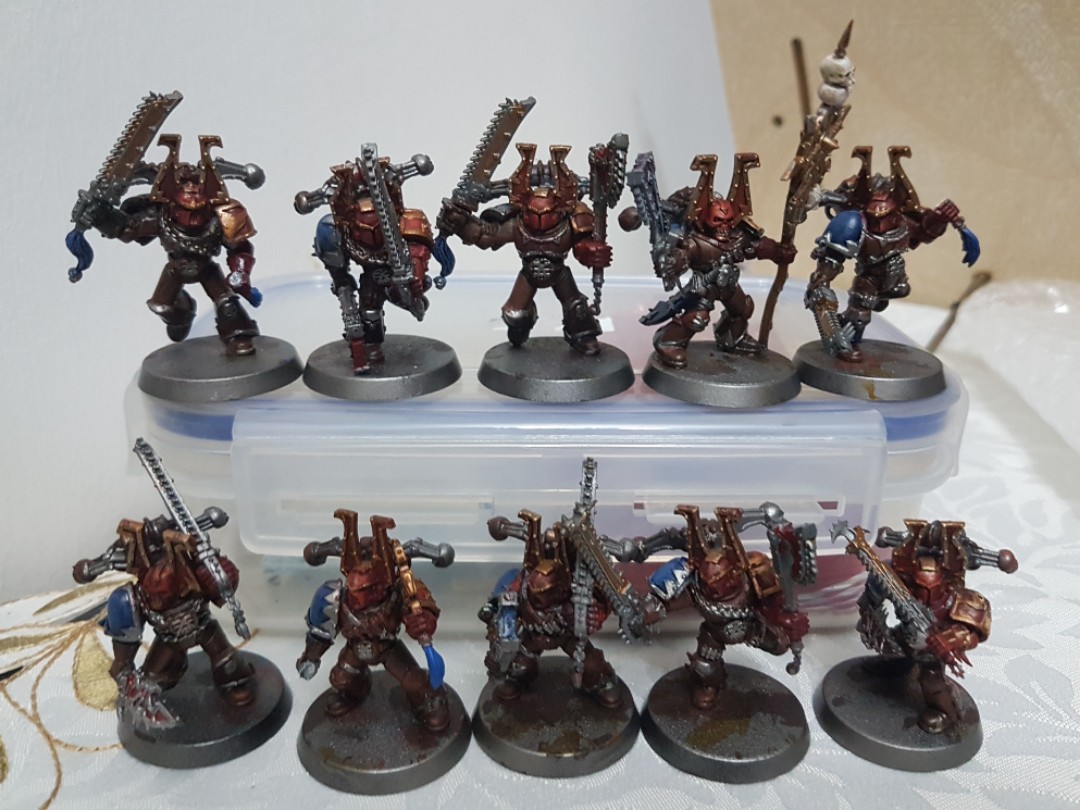 Warhammer 40k Kill Team Chaos Worldeaters Khorne Berzerkers X10