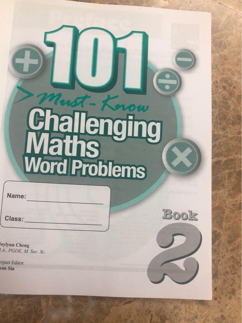 101 must know challenging maths word problems hobbies toys books