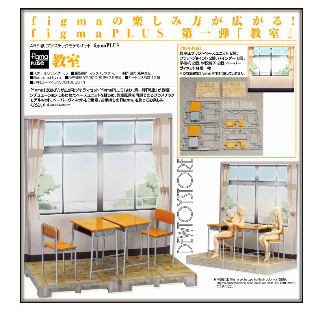 Pre Order Figma Plus Figmaplus Classroom Diorama Backdrop Set Reissue Hobbies Toys Toys Games On Carousell