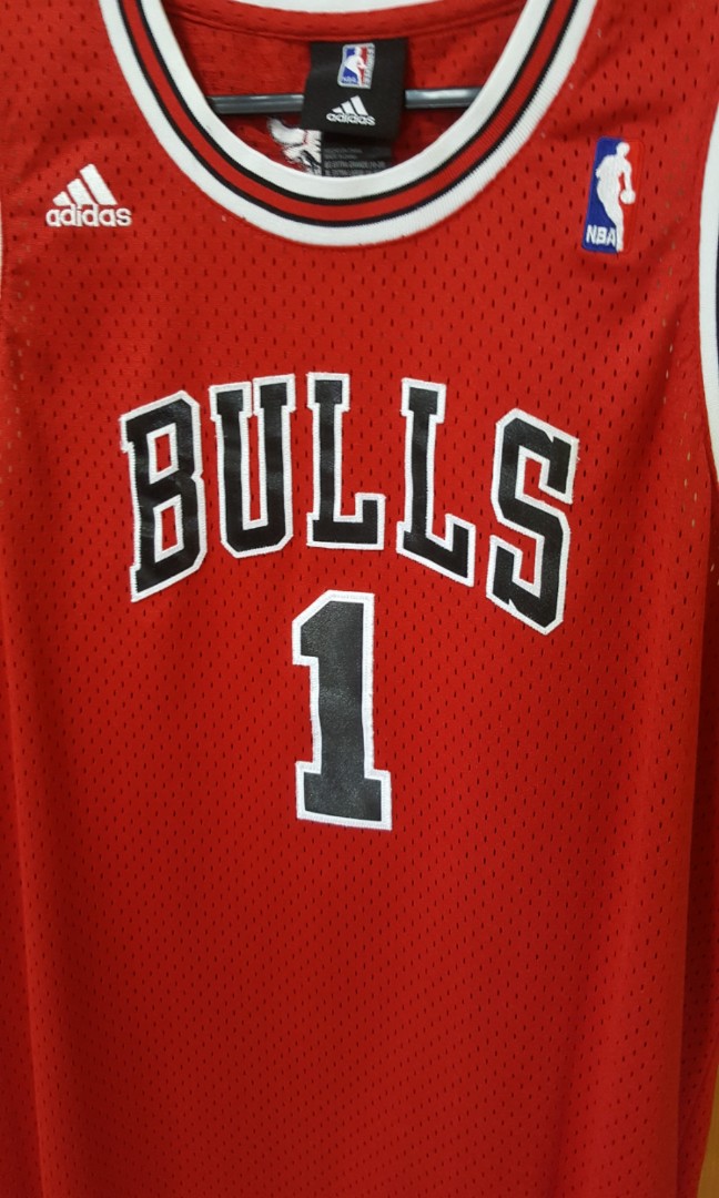 VTG NBA New Adidas Chicago Bulls Derrick Rose Jersey Men 54 2XL Rare White  Nice