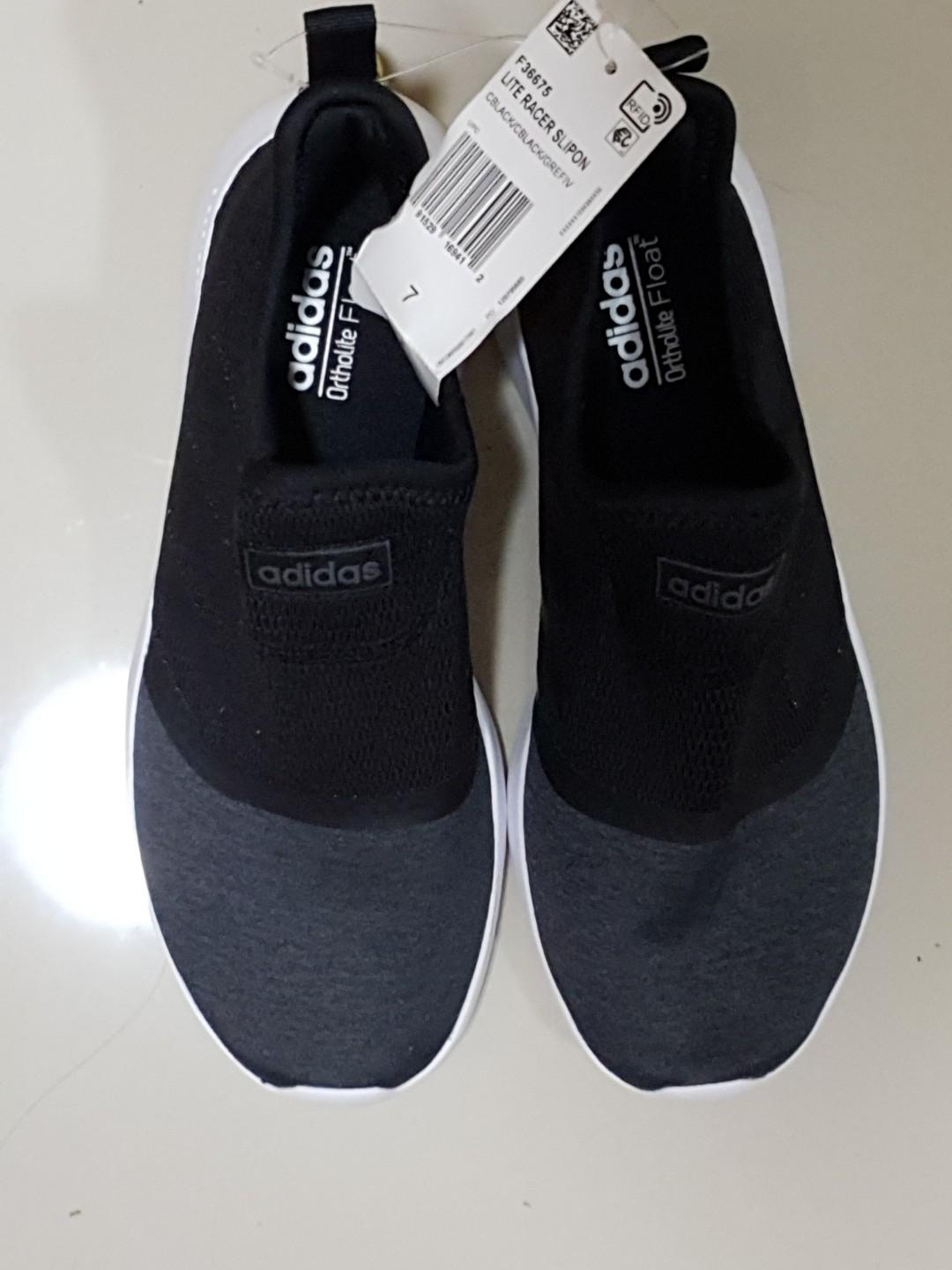 Adidas Lite Racer Slip On Shoes Cloudfoam Ortholite, Women's Fashion, Footwear, Sneakers on Carousell