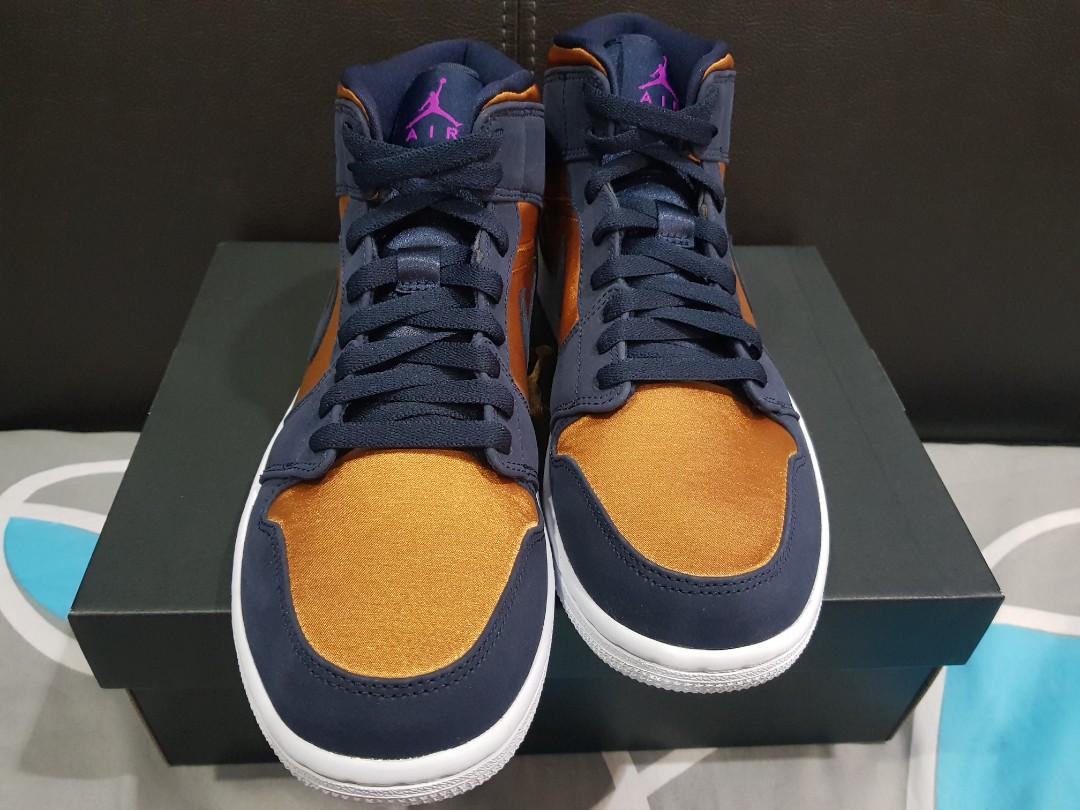 air jordan 1 mid obsidian desert ochre