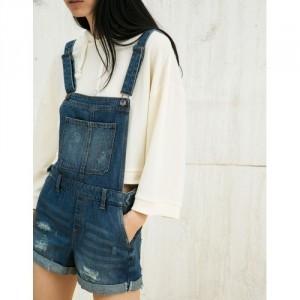 bershka denim jumpsuit
