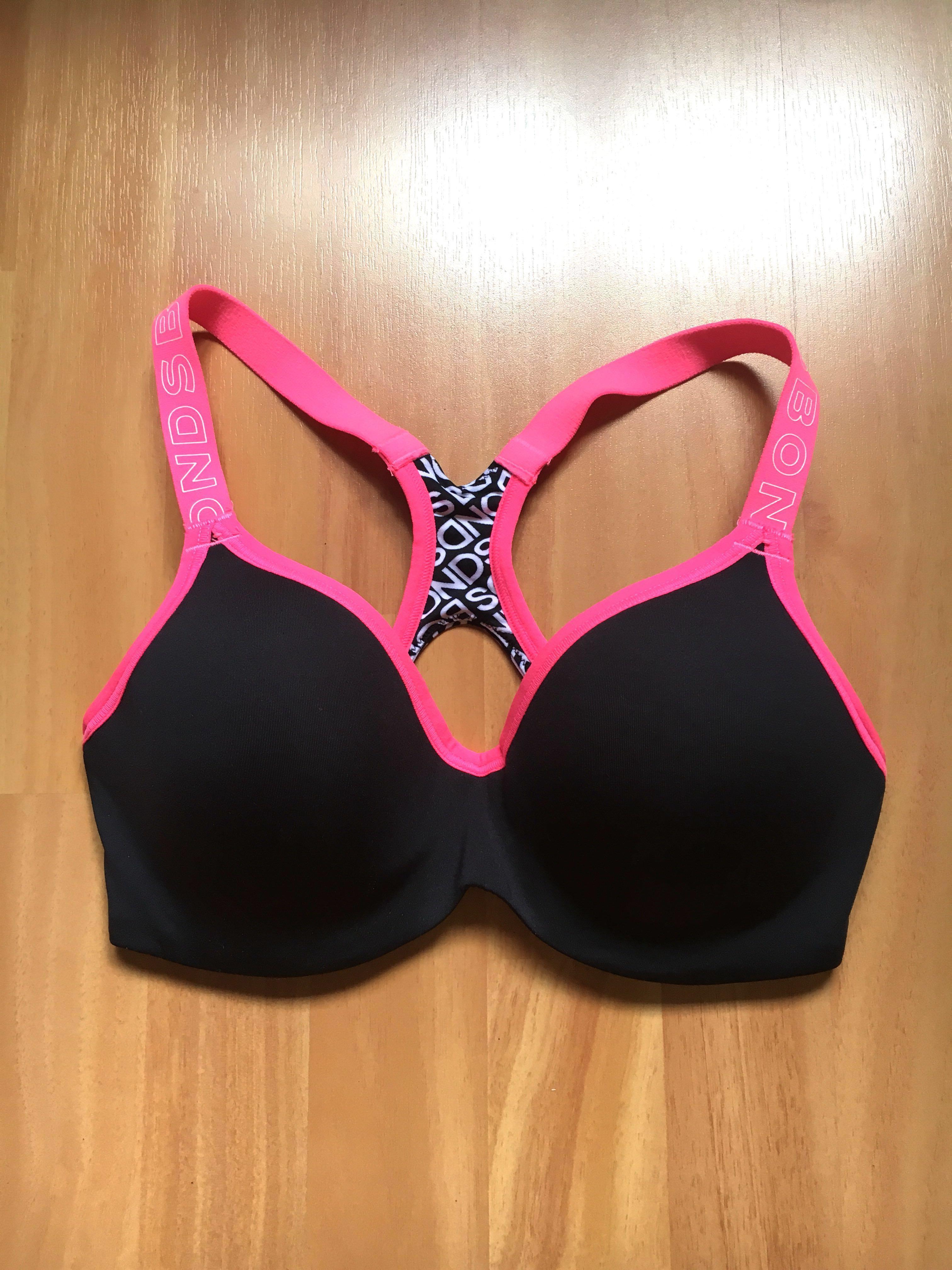black bra pink