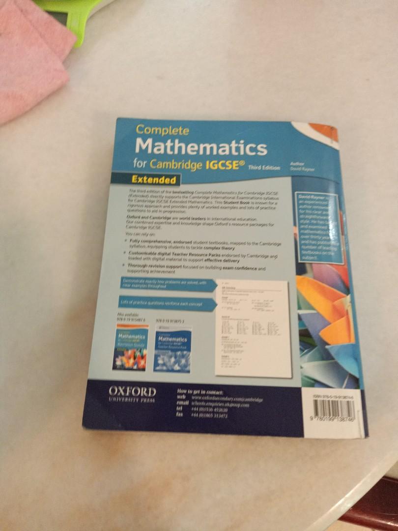 Cambridge igcse extended maths book hobbies toys books magazines