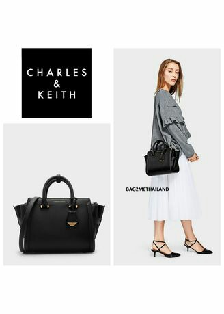 Charles and keith hotsell structured trapeze bag