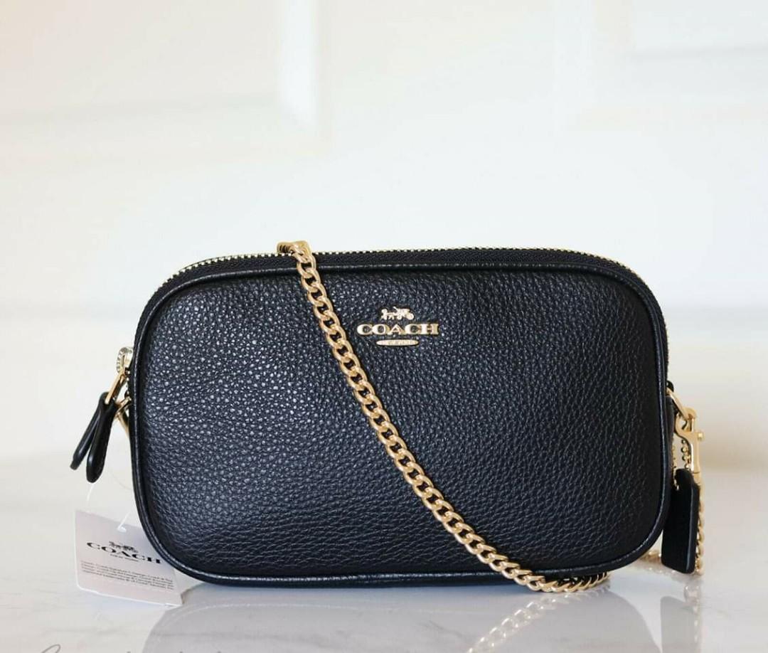 coach crossbody bag with chain strap