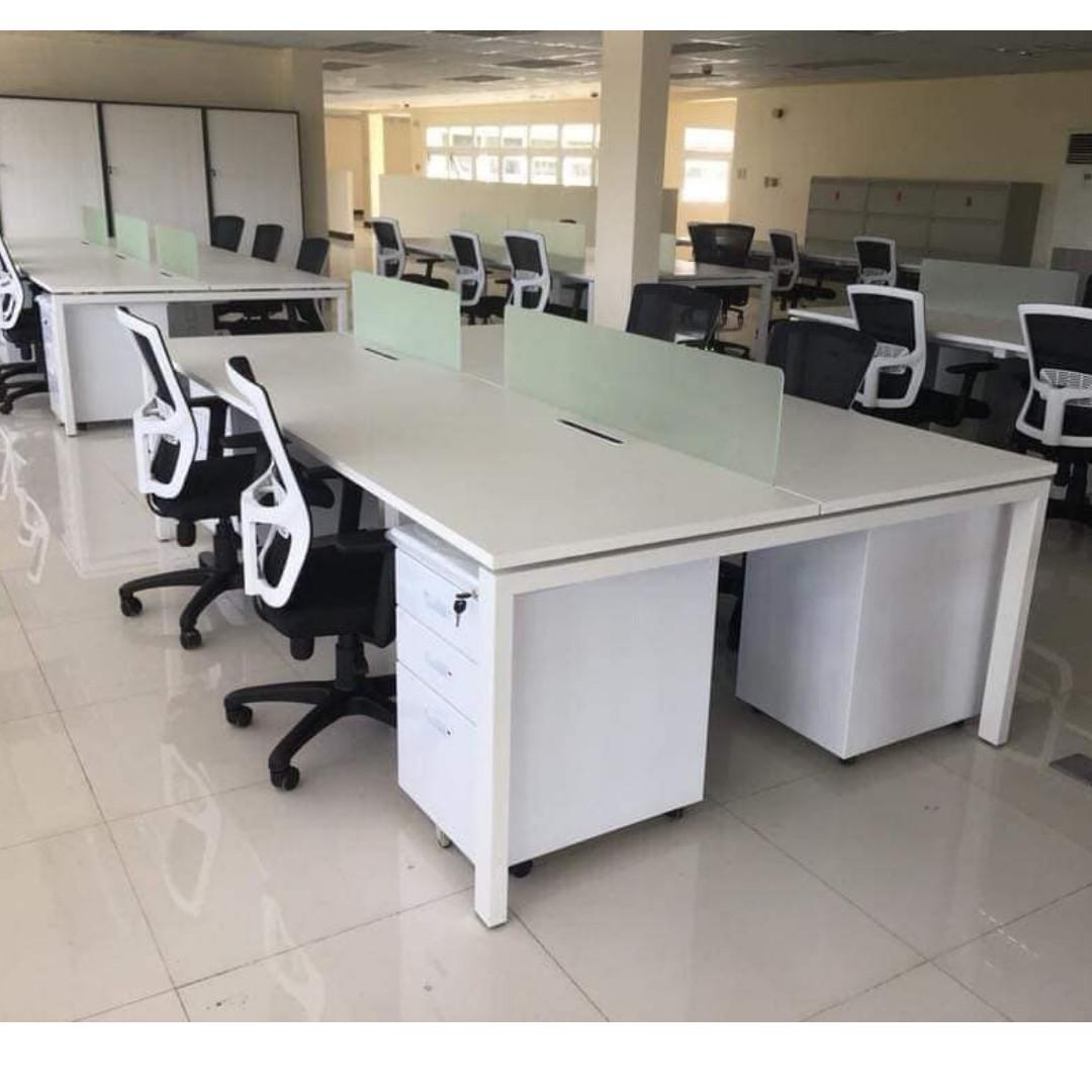 Customized table with screen panel, Furniture & Home Living, Office ...