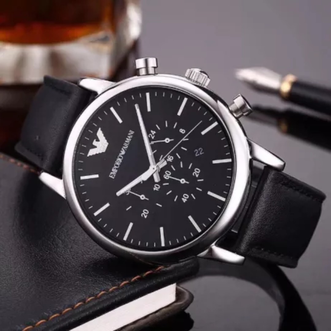 emporio armani men's chronograph watch