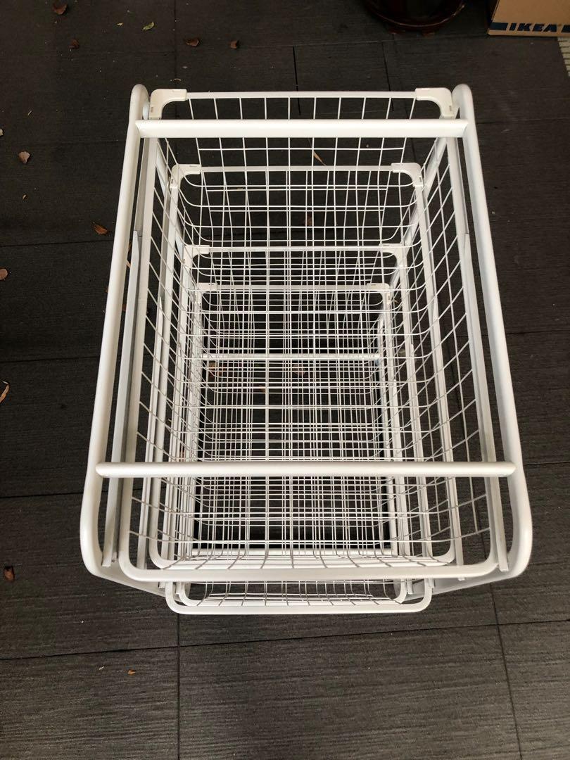 Ikea Jonaxel Frame With Metal Wire Mesh Drawers 4 Layers