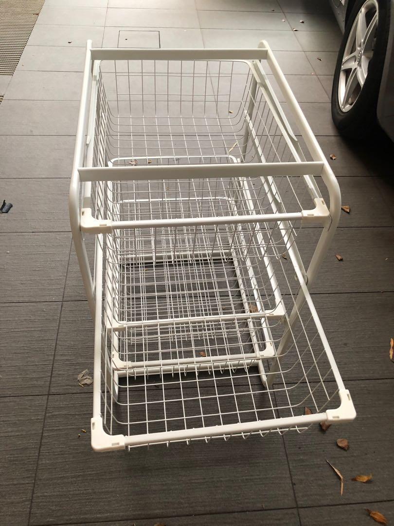 Ikea Jonaxel Frame With Metal Wire Mesh Drawers 4 Layers