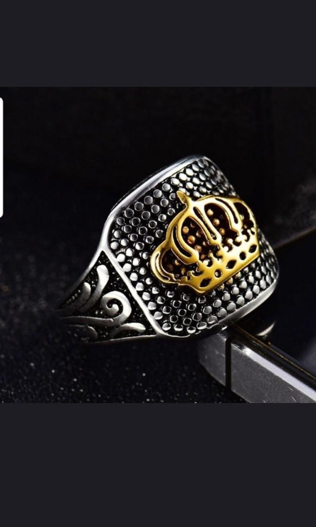 Mens Fashion Silver Gold Crown Ring Men s Fashion Watches