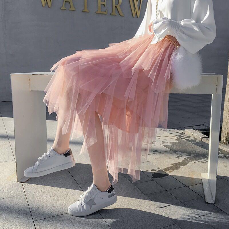 dusty pink tutu skirt