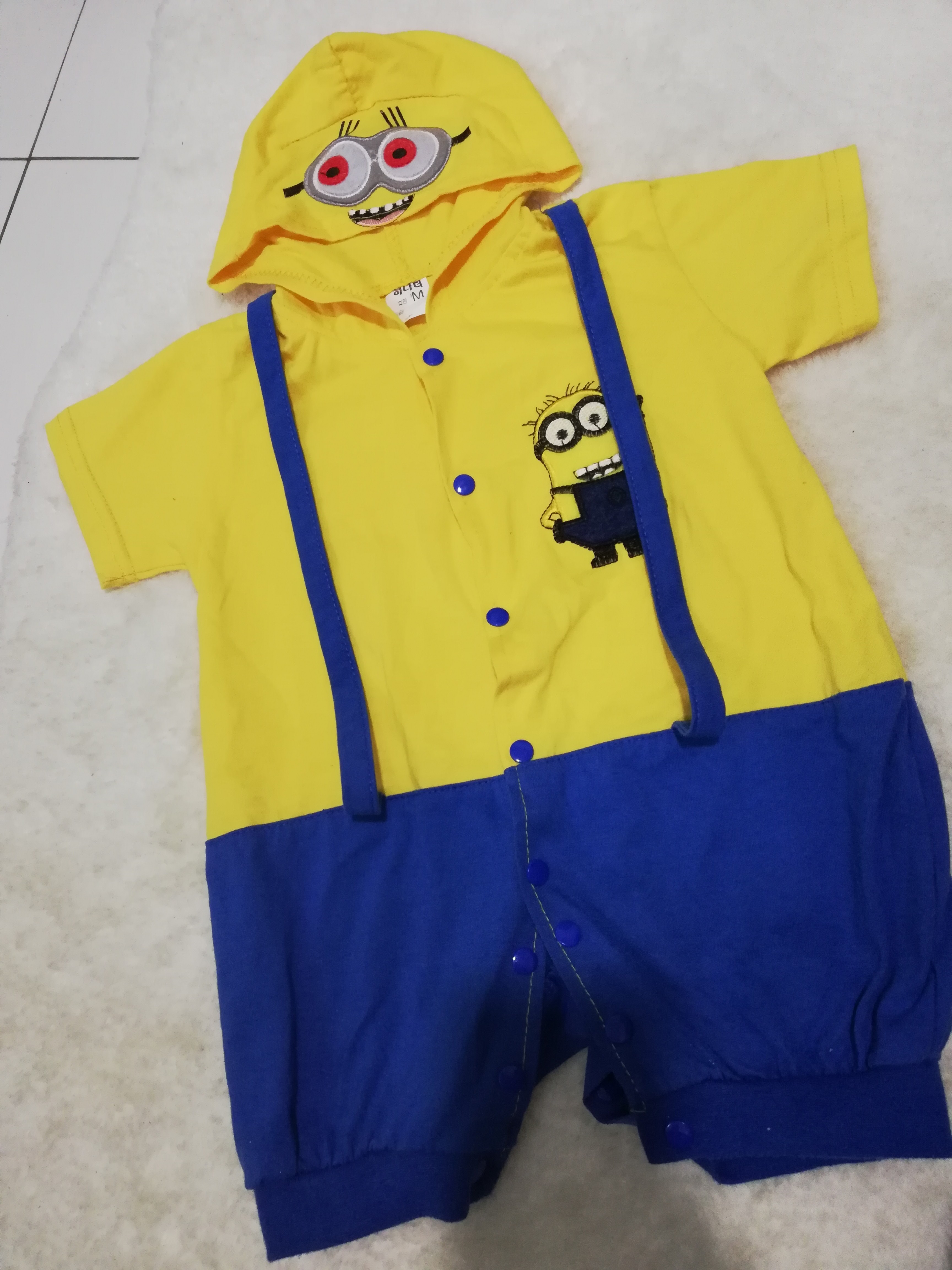 Minions Rompers Baby Costume Hooded, Babies & Kids, Babies & Kids