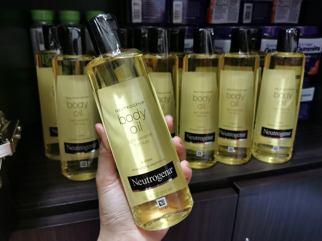 neutrogena moisturizing light sesame body oil