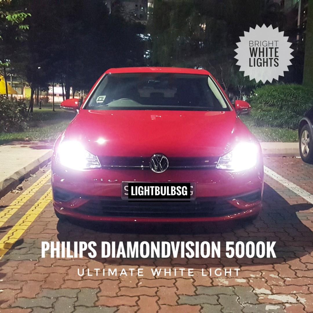 ⭐5000+ reviews. Philips Diamondvision white car headlight
