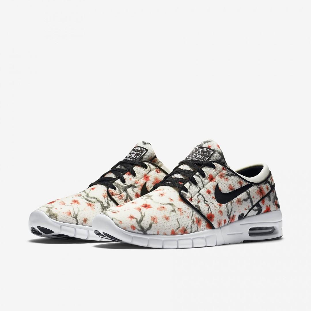 white nikes red swoosh