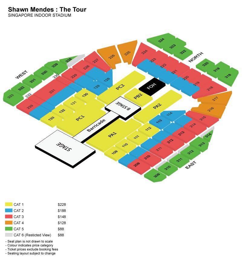 Shawn Mendes Actual price tickets, Tickets & Vouchers, Event Tickets on