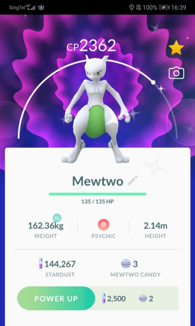 Shiny Mewtwo Pokemon Go Video Gaming Gaming Accessories Game Gift Cards Accounts On Carousell - pokemon legends roblox how to get mewtwo