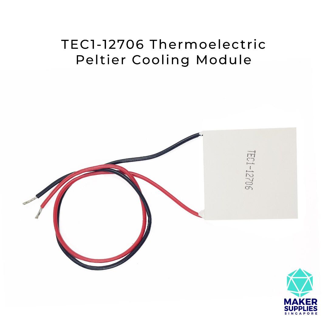 TEC112706 Thermoelectric Peltier Cooling Module 40x40mm Square Plate