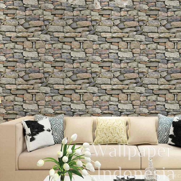 Wallpaper Dinding Terbaru 5m2 Motif Batu Alam Home