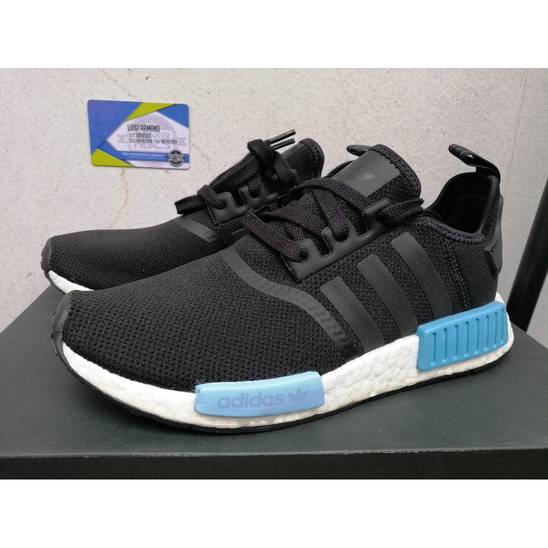 Adidas nmd r1 icey blue best sale white