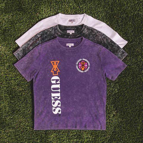 sort analysere grim WTT guess x 88rising purple shirt, Men's Fashion, Tops & Sets, Tshirts &  Polo Shirts on Carousell