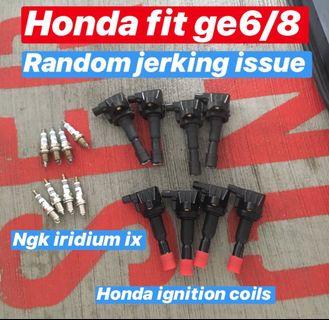 Honda fit ge6 ge8 spark plug and ignition coil replacement