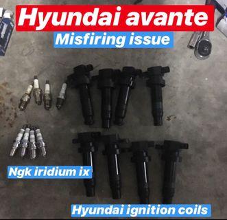 Hyundai avante spark plug and ignition coil replacement