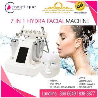 SALE NOW! 7 in 1 Hydra facial machine HYDRADERMABRASION RF BioSkin Lift Cold Ultrasonic Oxyjet FREE Training/Cert Free Serums + Extended Warranty