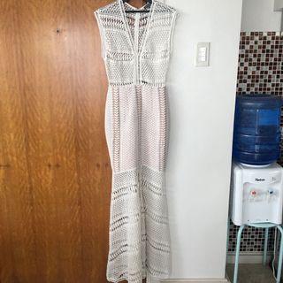 Sheike Horizons White Lace Maxi Dress