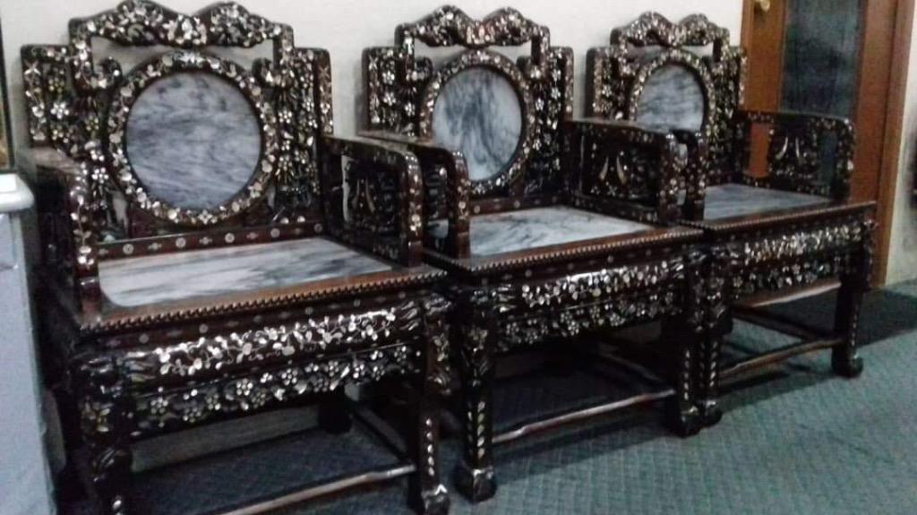 Antique mother of pearl guest complete set Furniture Home