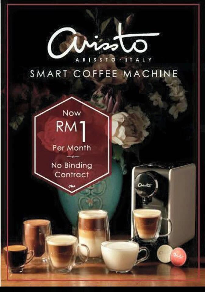 Arissto Coffee Machine Kuantan RM 1.00 RM1 TV Home Appliances Kitchen Appliances Coffee Machines Makers on Carousell