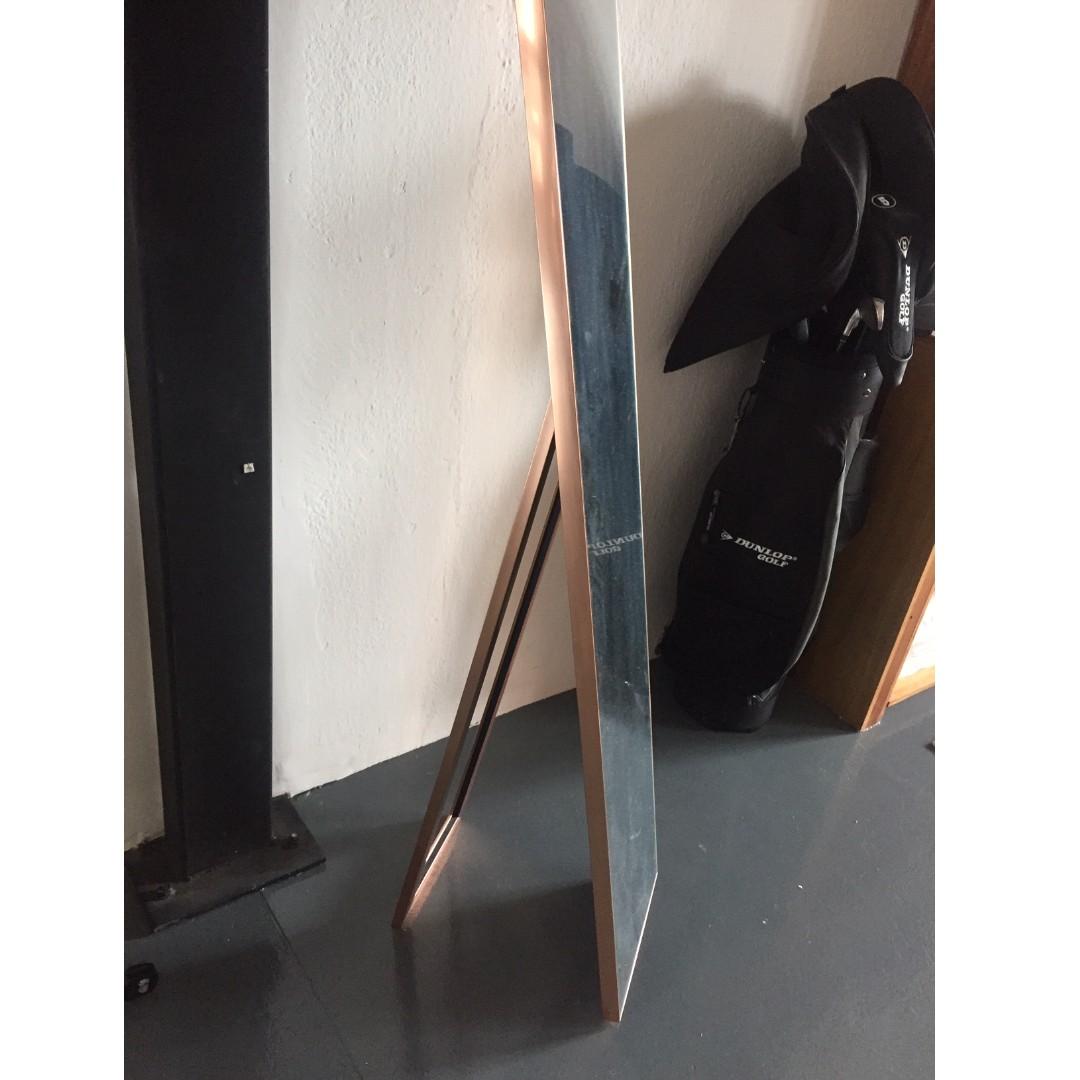 Beautiful Freestanding Rose Gold Full Length Mirror, Furniture & Home Living, Home Decor