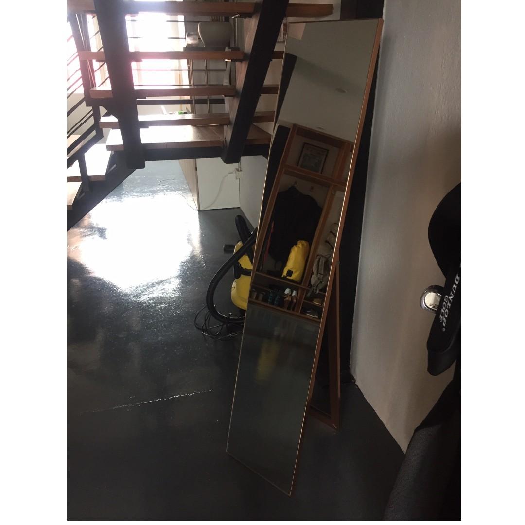 Beautiful Freestanding Rose Gold Full Length Mirror, Furniture & Home Living, Home Decor