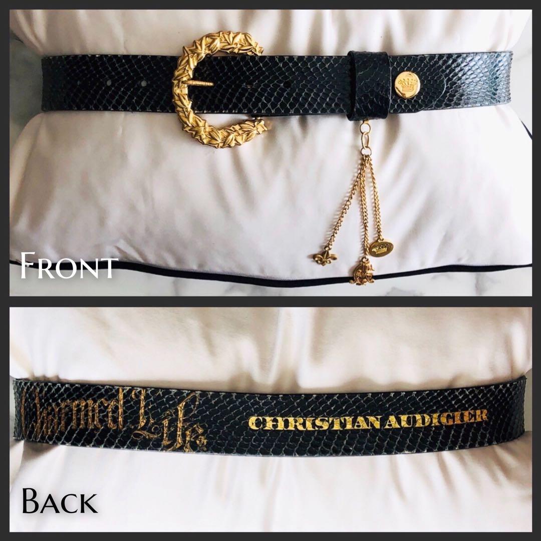 Christian audigier belt top
