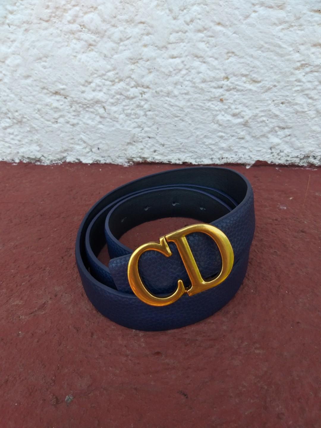 dior belt blue