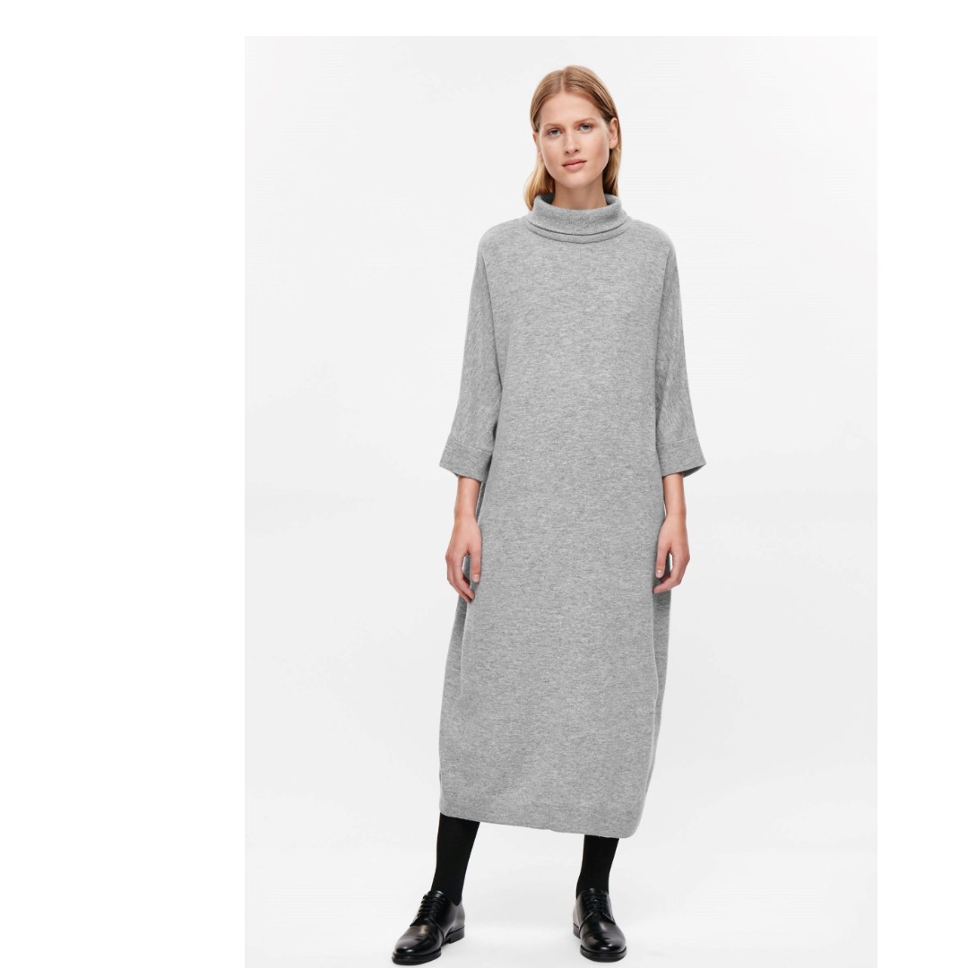 COS OVERSIZED LAMBSWOOL DRESS Women s Fashion Tops Sleeveless