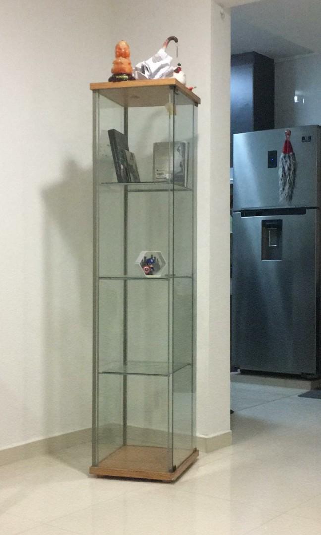 Glass Cabinet Ikea Furniture Shelves Drawers On Carousell