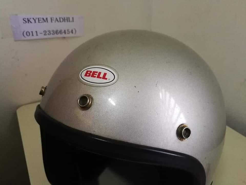 Helmet Bell Magnum Super Silver Ori USA, Auto Accessories on Carousell