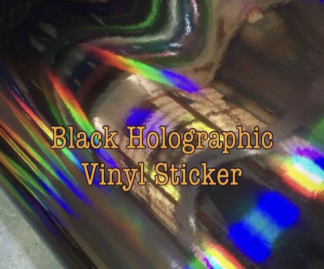 Holographic Rainbow Vinyl Sticker Waterproof Adhesive