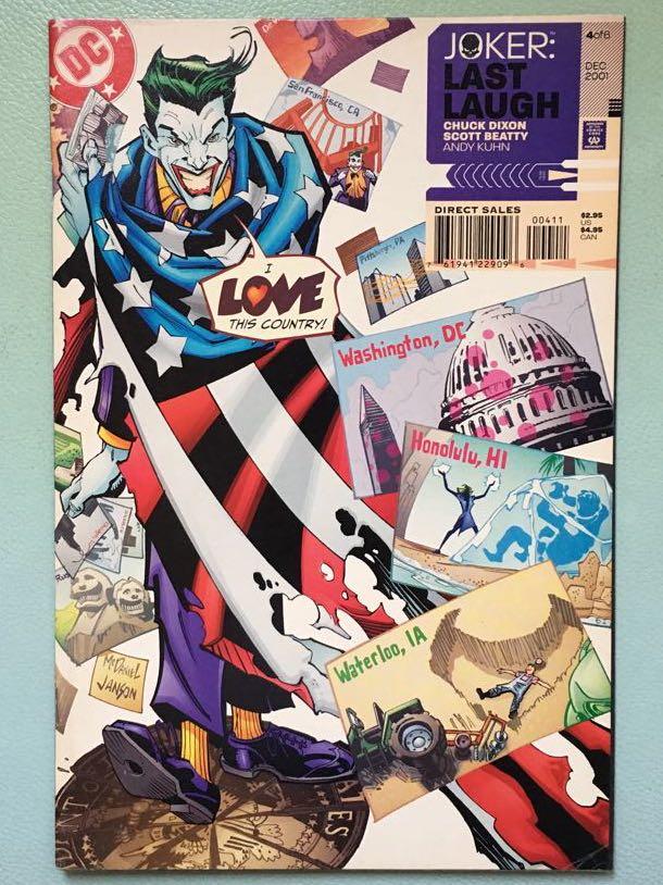 Joker Last Laugh 4 With Batman Harley Quinn Dc Comics Hobbies Toys Books Magazines Comics Manga On Carousell