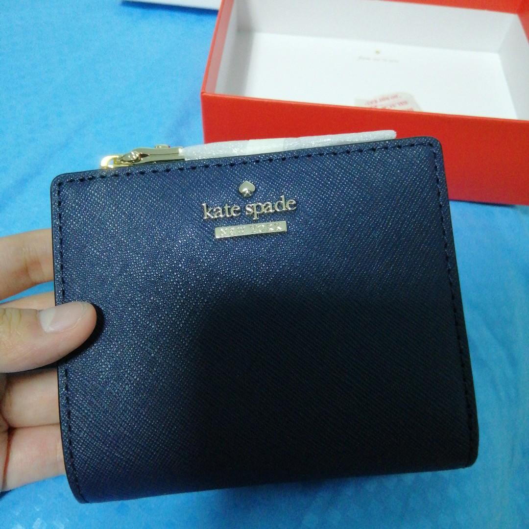 Compact Wallet Kate Spade Cameron Street Wallet Blue Compact